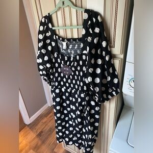 Ava and Viv Polka Dot 3x Dress
